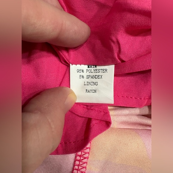 Fortunate One Find Your Meaning Maxi Dress NWT, size XL, pink and orange pattern - Picture 6 of 12